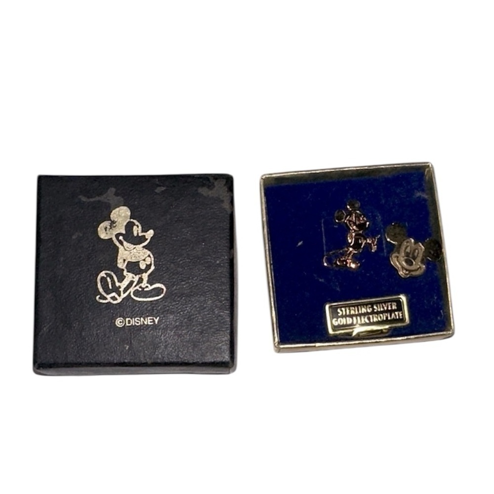Disney sterling Silver gold electroplate Mickey Mouse jewelry